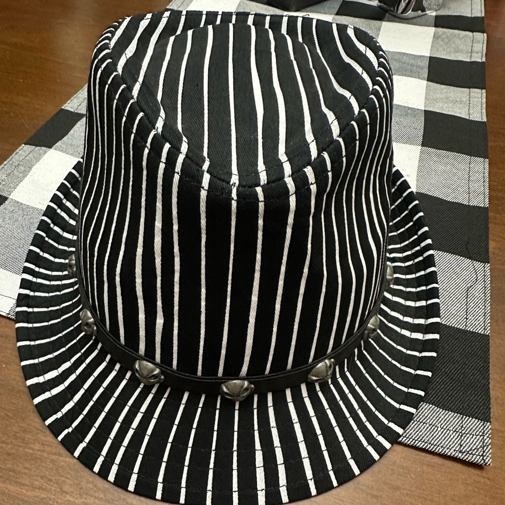 Disney Park Authentic Original Jack Skelly Fedora hat Adult large unisex rare
